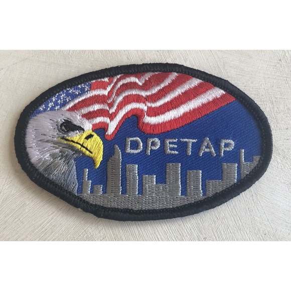 DPETAP | Other | Embroidered Oval Patch Dpetap Bald Eagle Us Flag City ...